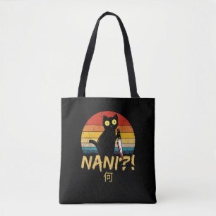 Tote Bag Nani ! What_ Vintage Chat noir Omae Wa Mème Kitten