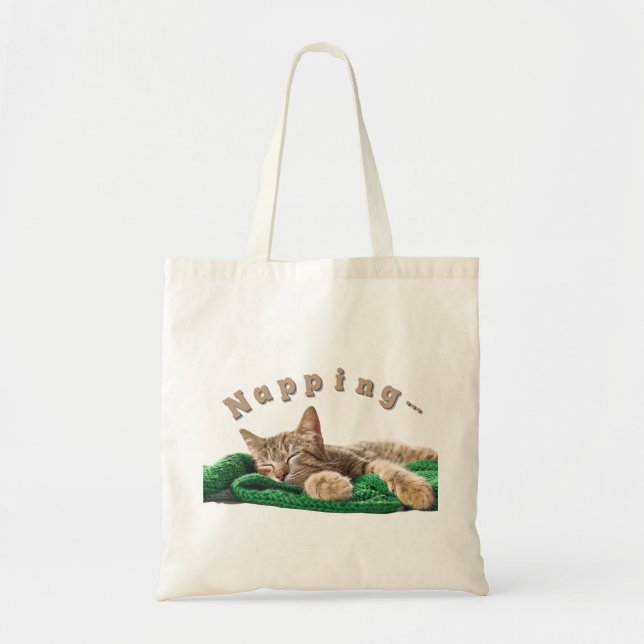 Tote Bag Napping cat  (Devant)