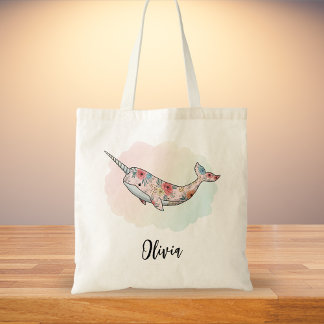 Tote Bag Narval Fantastique Floral