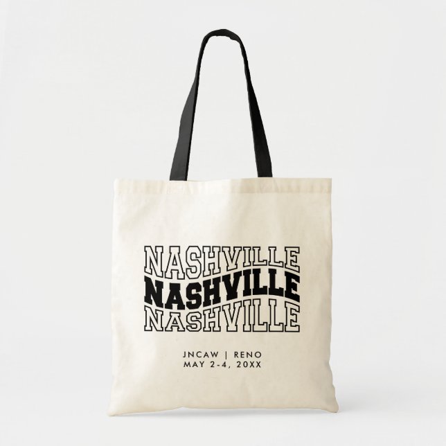 Tote Bag Nashville Conference Welcome Bag Trade Show Fourre (Devant)