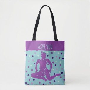 Tote Bag Natation synchronisée Aqua et Purple Personnalis