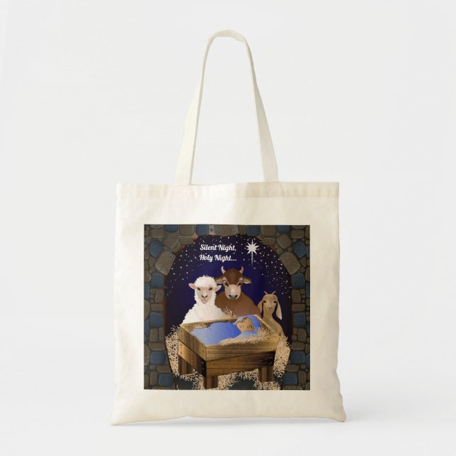 Tote Bag Nativité de Noël Bébé Jésus (Devant)