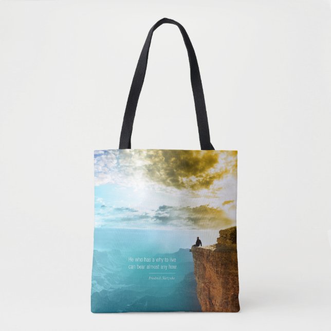 Tote Bag Nature d'aventure de nature de Friedrich Nietzsche (Devant)