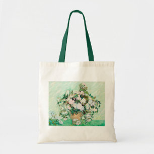 Tote Bag Nature morte Roses dans un vase par Vincent van Go