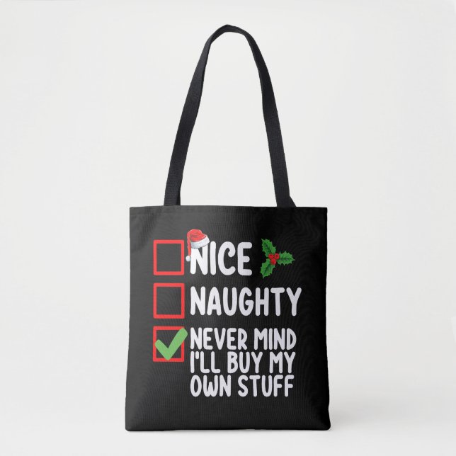 Tote Bag Naughty Never Mind (Devant)