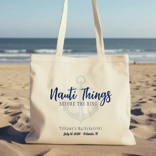 Tote Bag Nauti Choses Avant le Collier de Bachelorette