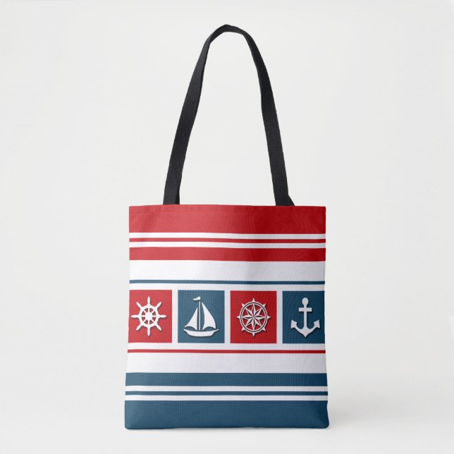 Tote Bag Nautical design (Devant)