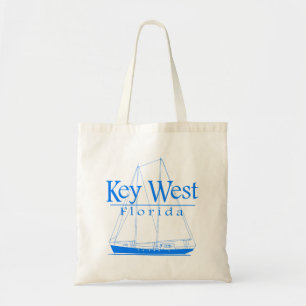 Tote Bag Navigation bleue de Key West