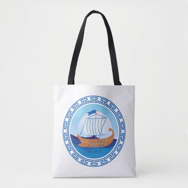 Tote Bag Navire grec Fourre-tout (Devant)