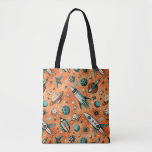 Tote Bag Navires-fusée vintages pour engins spatiaux Motif 
