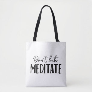 Tote Bag Ne détestez pas la typographie de Méditée