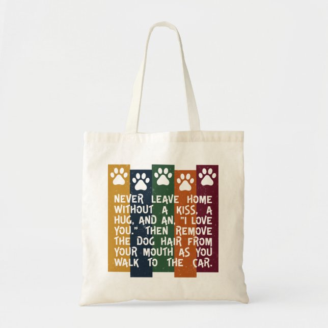 Tote Bag Ne jamais quitter la maison sans baiser - Amoureux (Devant)