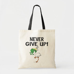 Tote Bag Ne jamais renoncer à la grenouille Choquant l'oise