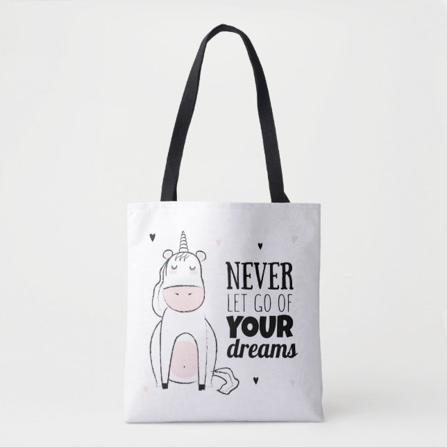 Tote Bag Ne laissez jamais vont de vos rêves (Devant)