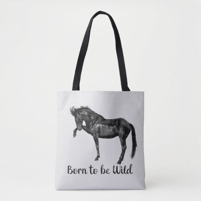 Tote Bag Né pour être sauvage (Devant)
