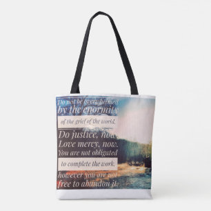 Tote Bag Ne soyez pas accablé
