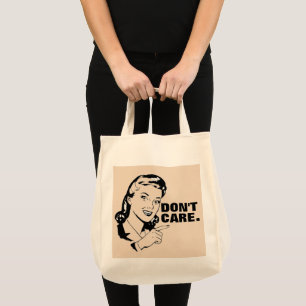 TOTE BAG NE VOUS EN SOUCIEZ PAS. FUNNY RETRO HOUSEWIFE FOUR