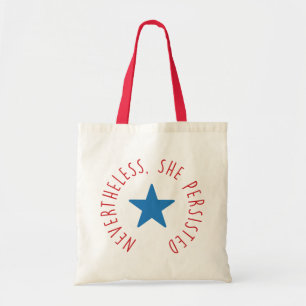 Tote Bag Néanmoins, elle a persisté. étoile bleue de  