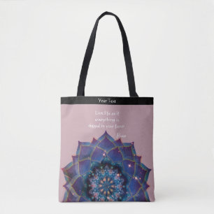 Tote Bag Nebula Bloom Mandala