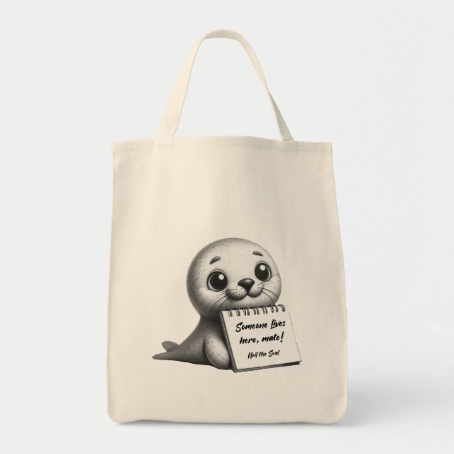 Tote Bag Neil the Seal (Devant)