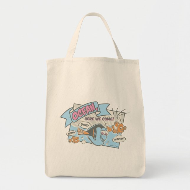 Tote Bag Nemo, Dory & Marlin | Océan Nous venons (Devant)