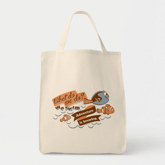 Tote Bag Nemo, Marlin & Dory | L'aventure brasse (Devant)