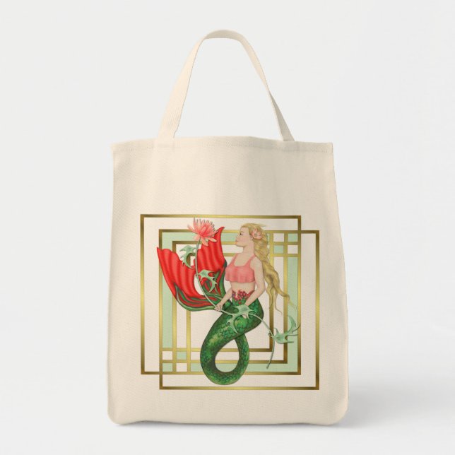 Tote Bag Nénuphar Mermaid (Devant)