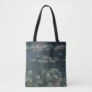 Tote Bag Nénuphars de Claude Monet   : Réflexions vertes