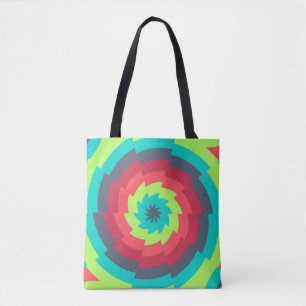 Tote Bag Neon Cosmic Whirl