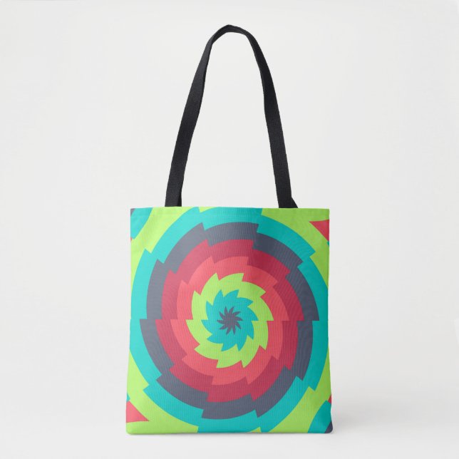Tote Bag Neon Cosmic Whirl (Devant)