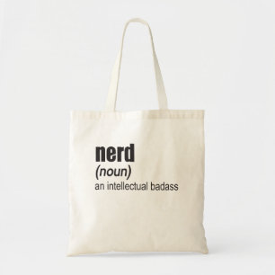 Tote Bag Nerd (Noun) Un Badass Intellectuel