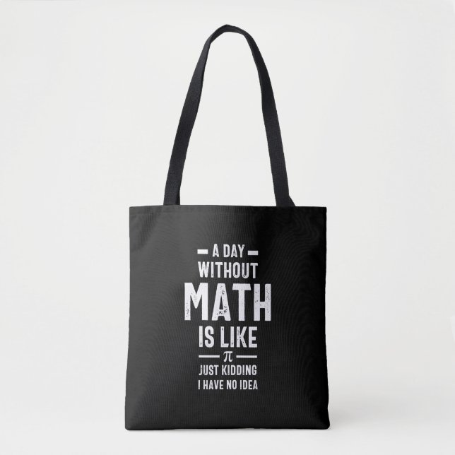 Tote Bag Nerdy Enseignant en mathématiques PI Physique Math (Devant)
