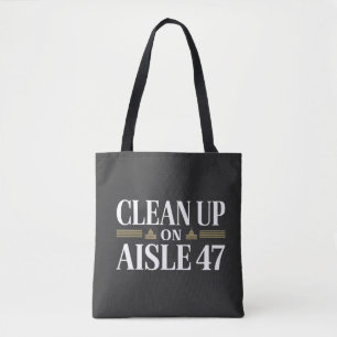 Tote Bag Nettoyer l'Humour anti-Trump Aisle 47