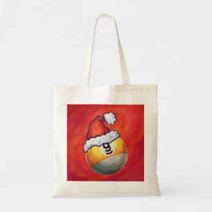 Tote Bag Neuf boule à Santa Hat sur Rouge