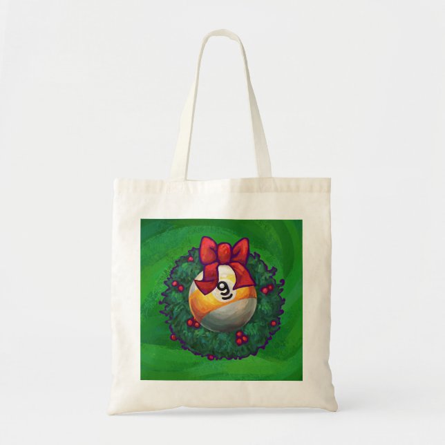 Tote Bag Neuf boule en couronne verte (Devant)