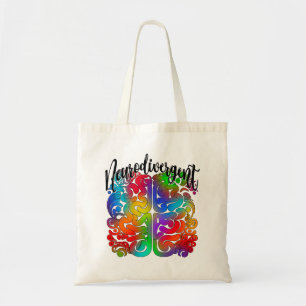 Tote Bag Neurodivergent Rainbow Cerveau pour l'acceptation 