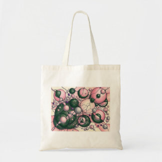 Tote Bag Neurographic Art Sweatshirt Pink Green Abstract Sp