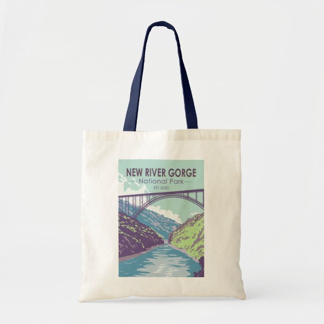 Tote Bag New River Gorge National Park West Virginia Bridge (Devant)