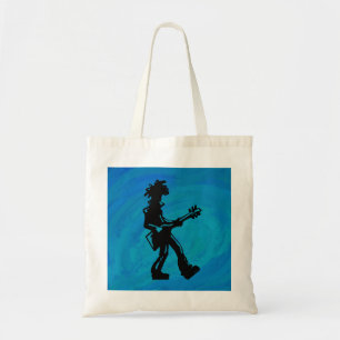 Tote Bag New York Boogie Nights Guitare Bleu