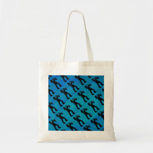Tote Bag New York Boogie Nuits Saxophone Bleu