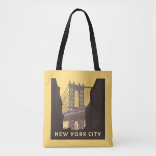 Tote Bag New York   Brooklyn Bridge