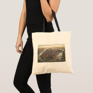 Tote Bag New York City vintage, Manhattan, pont de Brooklyn