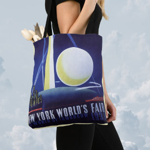 Tote Bag New York City World's Fair en 1939, Vintage voyage