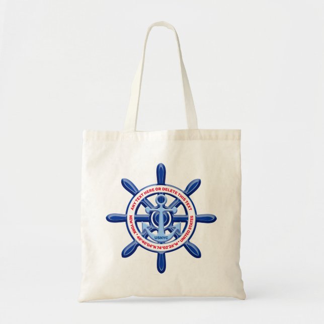 Tote Bag New York, États-Unis, Personnalisable, Voyage en m (Devant)