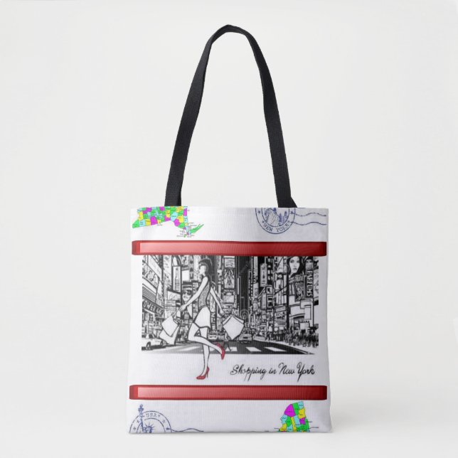 tote bag new york style shopping (Front)