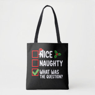 Tote Bag Nice Naughty Qu'Était La Liste De Questions De Noë
