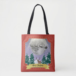 Tote Bag Night de Noël moderne Vintage