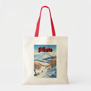 Tote Bag Niseko Hokkaido Japon Hiver Art Vintage