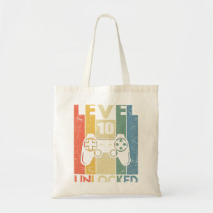 Tote Bag Niveau 10 Chemise Déverrouillée Funny Video Gamer