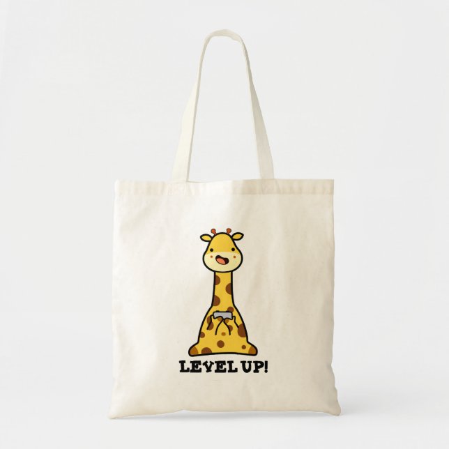 Tote Bag Niveau Haut Funny Giraffe Pun (Devant)